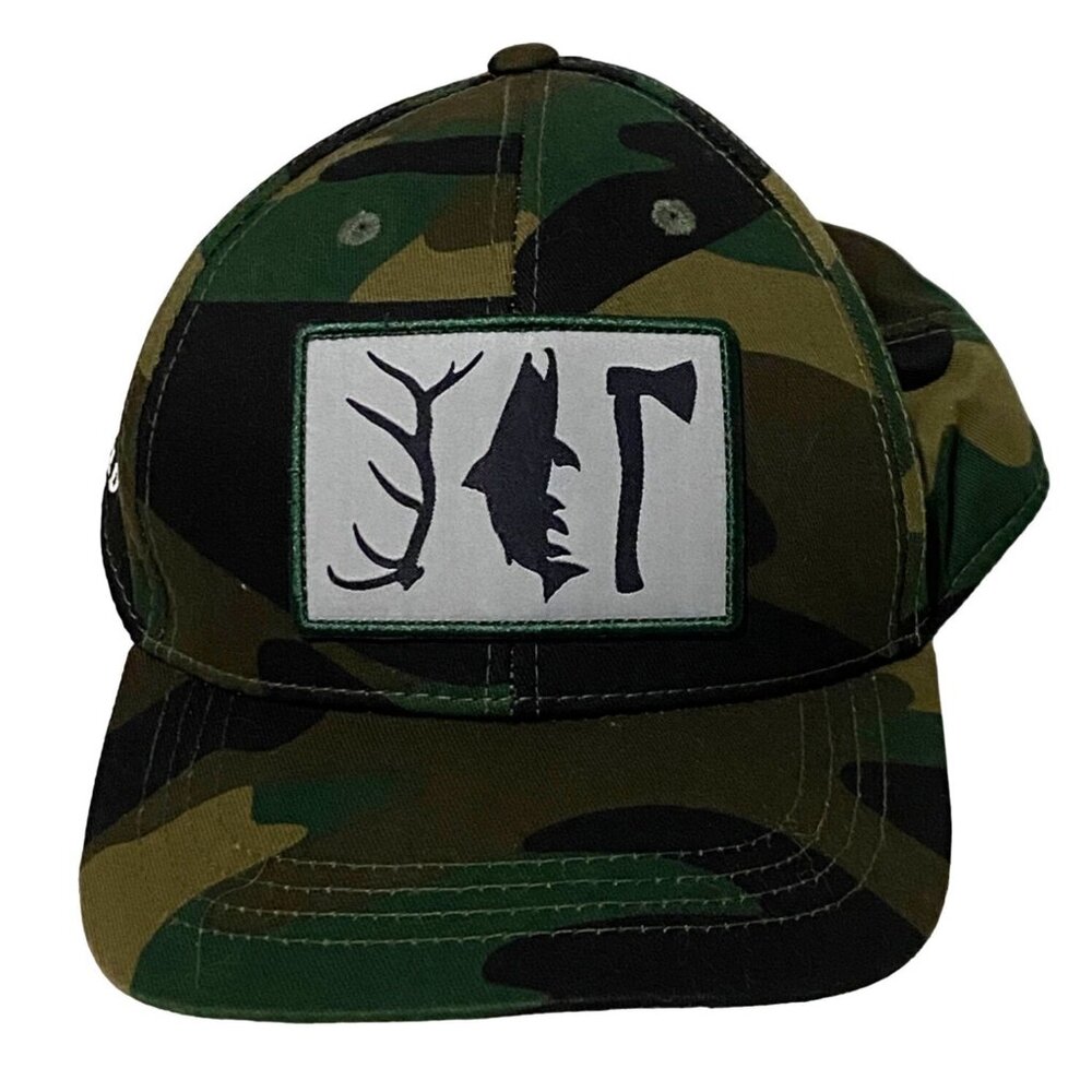 Rep Your Wild Snap Back Hat Camo Green Hunting Fishing Camping Outdoors Gorpcore